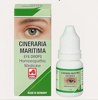 - ADEL Cineraria Maritima Eye Drops | Homeopathic Remedy for Eye Strain, Cataracts, Dryness, Redness & Irritation | Natural Herbal Support for Vision Health & Clarity | 10ml – German-Made