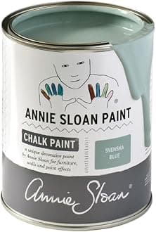 Chalk Paint® (Svenska Blue, 1 Litre/33.8 Fl Oz) a unique decorative paint for furniture, cabinets and home décor with no sanding or priming