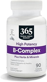 365 by Whole Foods Market, High Potency Vitamin B Complex with Herbal Support Tablets, 90 CT