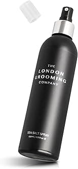 The London Grooming Company Sea Salt Spray For Men | Firm All-Day Hold | Matte Finish | Easy To Wash Out | Messy/Textured Look | 8.8 Fl Oz (250ml)