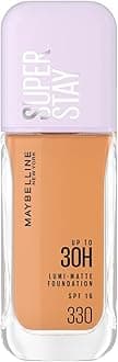 New York Super Stay Lumi-Matte Liquid Foundation - 330, Up To 30H Long Wear, Water & Transfer Proof. SuperStay Lumi-Matte Liquid Foundation comes with Non-comedogenic & Vegan Formula | 35ml
