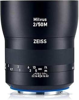 ZEISS Milvus 50mm f/2 Full Frame Camera Lens for Canon EF-Mount ZE, Black