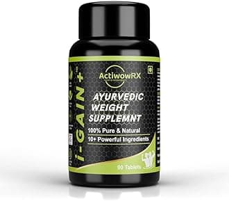 i-Gain+ 90 Tablets | New & Improved Formula | Ayurvedic Weight Gainer for Digestion & Muscle Mass