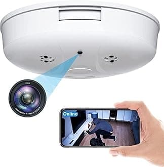 Spy WiFi Video Recorder Real-Time HD 1080P Wireless Small Hidden Nanny Camera with Night Vision and Motion Detection for Home Surveillance Security Cameras