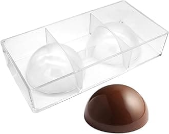 – Goldbaking Largest Half Ball Chocolate Mold Ball Polycarbonate Candy Mould Chocolate Semi Sphere Mold Tray (X-Large 3.94inch)