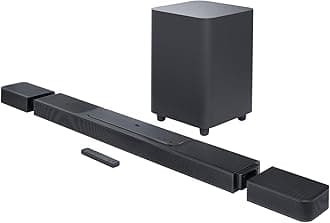 JBL Bar 1300 3D Home Entertainment Bar with 2 Detachable Surround Sound Speakers and Wireless Subwoofer, Dolby Atmos and MultiBeam, Black