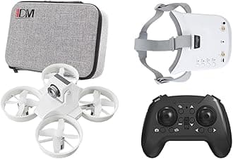 IDMDM104G Mini 2.4G RC Racing Drone with FPV Live Transmission, Remote Control Quadcopter with Wide-Angle Camera, 3D Flips 80m Range Drone Aircraft for Beginners (VR Glasses RTR Version)