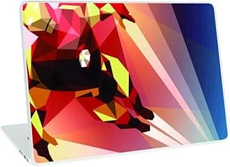 Galaxsia Ironman Abstract Full Vinyl Laptop Skin/Sticker/Cover for 14 Inches Laptops Laminated-Removable-HD Quality Compatible for Hp-Dell-Sony-Lenovo-Asus etc.(13.8x9.6 Inches)