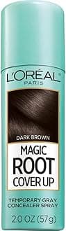 L'OREAL PARIS Magic Retouch Root Color Cover-Up Hair Colour Spray, 75 Ml - Dark Brown (Pack Of 1)