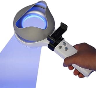 Woods Lamp Skin Analyzer, Professional Facial Magnifying Analyzer, Beauty Salon Spa Facial Skin Care Analyzer With Shading Cloth, Magnification Times: 3 Times, Also for Dog/Cat Care, Beauty Salon