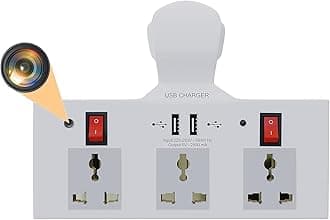 WiFi Led Switch Socket Cam| Full HD 1080P Security Indoor Cam| 24Hours Live Feed Camera | Phone Surveillance & Discreet Camera for Home Security (iWFCAM APP)