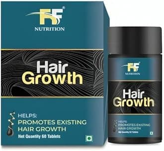 FF Nutrition Biotin Supplement Hair Growth - 60 Tablets for Women/Men, Glowing Skin & Shining Nails | Fitness Products | Beneficial for Healthy Body