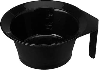 AVNISH Beauty Salon Spa Professional Styling Hair Color Dye Mixing Bowl with Handle Plastic (Black) (1 Hair Color Mixing Bowl)
