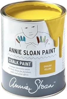 Annie Sloan Chalk Paint® (English Yellow, 1 Litre/33.8 Fl Oz) a unique decorative paint for furniture, cabinets and home décor with no sanding or priming