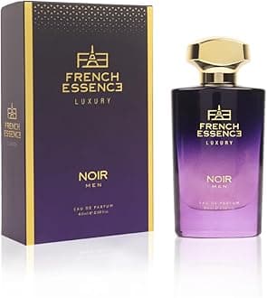 FRENCH ESSENCE Premium Aerosol Perfume For Men | Luxury Perfume | Eau De Parfum Set Long Lasting Smell, Gift Purpose, Fresh Scent (Noir) 60 Ml|Patchouli, Lavender Long Lasting Edp