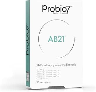 Probio7 Professionals AB21 Gut Health Supplements - Digestive Probiotic Supplement with Vitamin D3 & 2 Billion Bacterial Cultures, for Immune Support & Gut Health - 30 Vegan Capsules