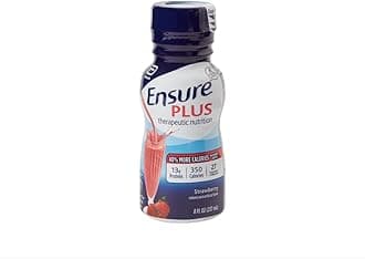 Ensure Plus Ready To Drink Nutrition Shake 8 Oz, 6 ea (Strawberry, 1 Pack)