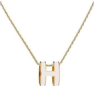 Classic Letter Design 18K Gold Plated Girl Necklace Colorful Color Optional Women's Gift