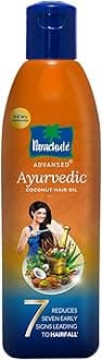 Parachute Advansed Ayurvedic Coconut Hair Oil | 25 Natural Ingredients to Control Hair Fall, Loss, and 7 Major Problems | Helps in Headache Relief | 190 ml
