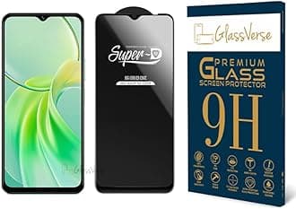 Toughened Oleophobic Tempered Glass For Vivo Y28e 5G (PACK OF 1) with Free Installation Kit Full screen Coverage - 6.56 inch