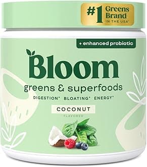 Green Superfood | Super Greens Powder Juice & Smoothie Mix | Complete Whole Foods (Organic Spirulina, Chlorella, Wheat Grass), Probiotics, Digestive Enzymes, & Antioxidants (Coconut)