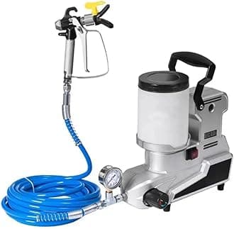 High-Pressure Airless Paint Sprayer,1600W Emulsion Paint Sprayer,Water-Based Latex Paints Airless Sprayer w/ 16.4ft Hose for Spraying Operations Indoor/Outdoor Fire Prevention 110V