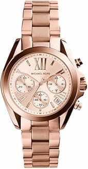 Bradshaw Women's Watch, Stainless Steel Chronograph Watch for Women with Steel or Leather Band