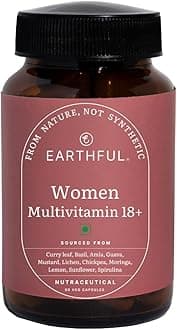 Multivitamin for Women | Nothing But Nature| With Biotin, Zinc, Vitamin C, D3 for Immunity, Hair, Skin, Bones & Overall Wellness | 60 Capsules