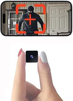 Spy Camera Hidden Camera WiFi,HD1080P Wireless Mini Camera, Small Motion Detection Camera, Night Vision Cameras for Home Security