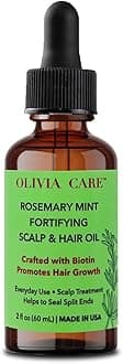 Rosemary Oil for Hair Growth - Rosemary Oil & Mint Oil with Biotin, Fortifying Scalp and Hair Treatment to Aid Hair Growth, Made in USA.