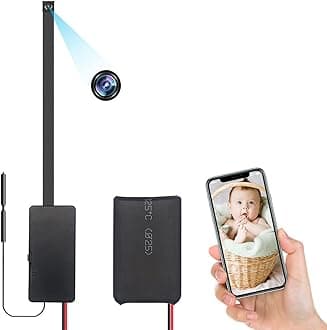 Virpilo Mini Spy Camera, Portable Hidden Camera WiFi Wireless Security Surveillance Camera with Motion Detection Real-time Surveillance for iOS and Android (Tuya App)