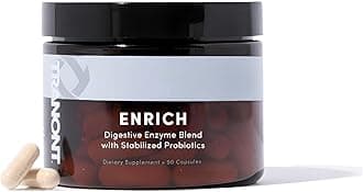 Tranont Enrich Digestive Enzymes with Probiotics & Prebiotics | Gut Health & Digestion Support Supplement | Supports Nutrient Absorption & Post-Meal Comfort | 90 Capsules