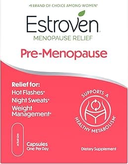 Pre-Menopause Relief, 30 Ct., Clinically Proven Ingredients, Provides Menopause Relief plus Night Sweats & Hot Flash Relief, Drug-Free or Estrogen Free