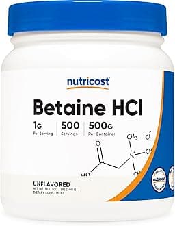 Nutricost Betaine Hcl Powder 1 Bottle