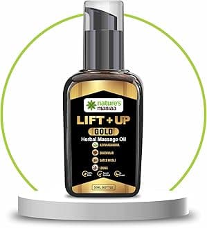 Nature's Pure Lift Up Oil for Men | Massage OIl for Men 50 Ml | Pack of 1 | 100% Pure & Natural | Gold Oil