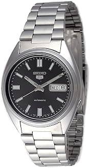 Seiko Mens Analogue Automatic Watch with Stainless Steel Strap SNXS79K1, Black / Skeleton, Mechanical,Self-winding,Automatic Watch