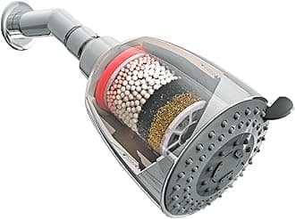 CLEO Multi Flow Shower Filter for Hard Water and Chlorine | Water Softener for bathroom | Shower Head Hard Water Filter | For Municipal/ChlorineWater