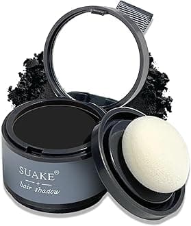 Root Cover Up Hair Topper Powder for Concealing Hair Loss, Thinning Hair, and Bald Spots - Long-Lasting, Natural-Looking Color for Hairline Shadows, Beard Lines, and More