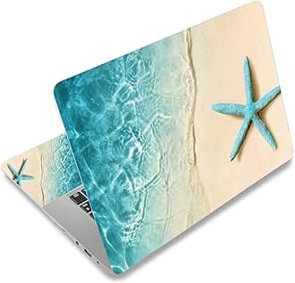 15 15.4 15.6 Inches Laptop Skin Sticker Netbook Skin Sticker Reusable Notebook Art Protector Cover (Starfish)