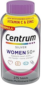Centrum Silver Women 50+ Multivitamin 275 Tablets + Exclusive Sticker, Higher Level of Vitamin C & Zinc