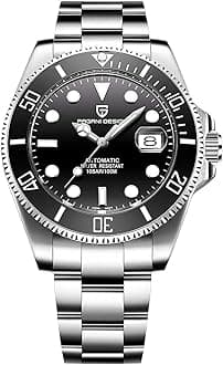 Design Men’s Automatic Mechanical Wrist Watches Japanese Movement Stainless Steel Bracelet Ceramic Bezel 100M Waterproof Watch