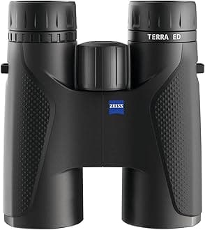 ZEISS Terra ED Pocket Binoculars Compact, Waterproof, and Fast Focusing with Coated Glass for Optimal Clarity in All Weather Conditions for Bird Watching, Hunting, Sightseeing