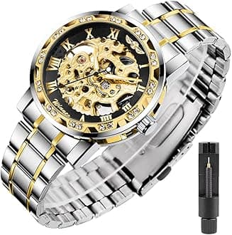 Transparent Fashion Diamond Luminous Gear Movement Royal Design Men Top Brand Luxury Male Mechanical Skeleton Wrist Watch