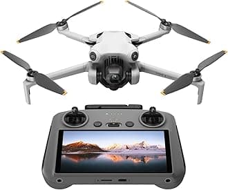 Mini 4 Pro (DJI RC 2), Folding Mini-Drone with 4K HDR Video Camera for Adults, Under 0.549 lbs/249 g, 34 Mins Flight Time, 20 km Max Video Transmission Distance, Omnidirectional Vision Sensing