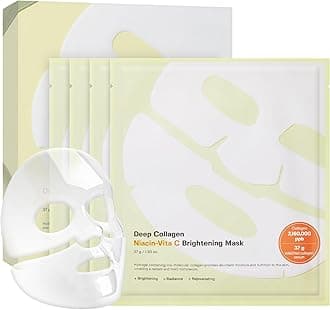 Deep Collagen Overnight mask (4 Count (Pack of 1), Niacin-Vita C)
