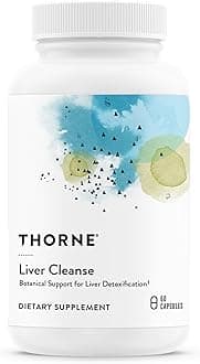 THORNE - Liver Cleanse - Milk Thistle & Berberine Supplement with Burdock & Chicory Extracts - Herbal Blend Supports the Liver’s Natural Detoxification Function* - Third-Party Certified - 60 Capsules