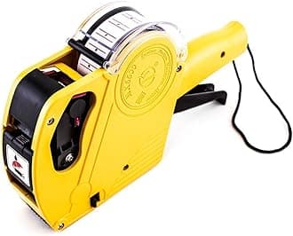 Super Z Outlet 8 Digits Price Numerical Tag Gun Label Maker MX5500 EOS with Sticker Labels & Ink Refill for Office, Retail Shop, Grocery Store, Organization Marking