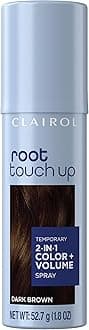 Root Touch-Up Color + Volume 2-in-1 Temporary Spray, Dark Brown Hair Color, Pack of 1