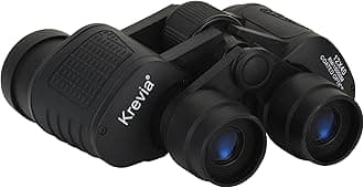 Krevia Binoculars 12x40 Zoom Long Distance Viewing | Waterproof Durbin (Black, 1Pc)