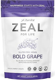 Zurvita - Zeal for Life - Bold Grape Flavor - Daily Nutritional Supplement for Vitality, Immunity, & Overall Wellness - 30-Day Wellness Bag, 420 Grams